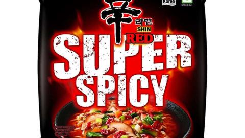 Shin Red Super Spicy núðlur.