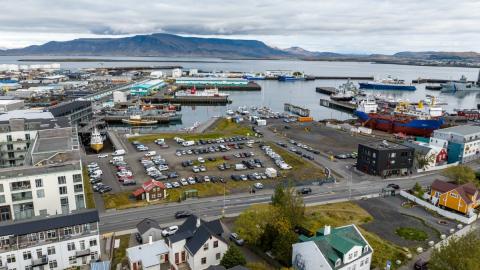 Vesturbugt við gömlu höfnina í Reykjavík