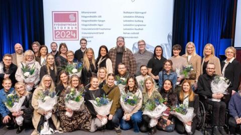 Mynd tekin á Stofnun ársins hjá Sameyki.