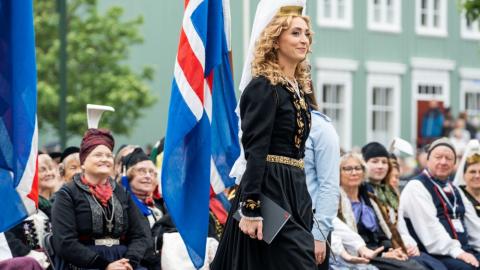 Ebba Katrín Finnsdóttir was The Lady of the Mountain in 2024.