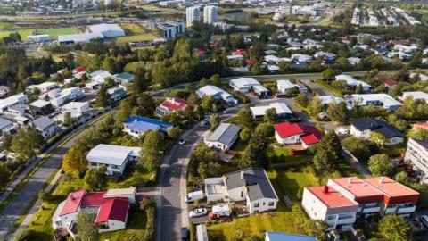 Breiðholt aerial view