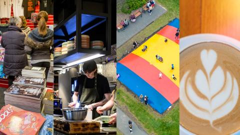 Líf í hverfum - rekstur og gleði - samsett mynd