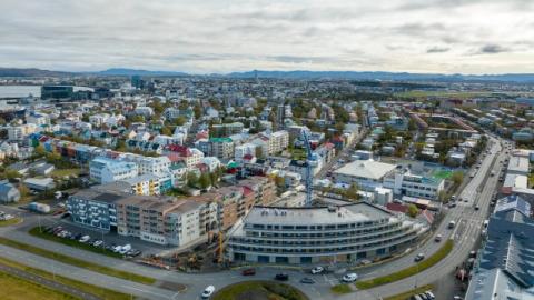 Vesturbær aerial view