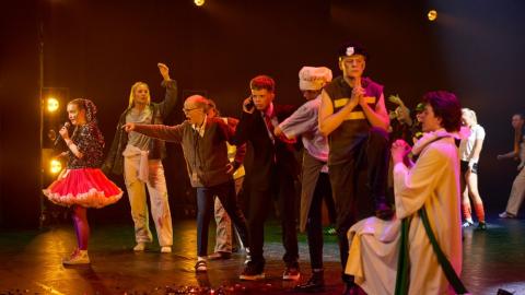 Atriði Árbæjarskóla í Skrekk 2025.