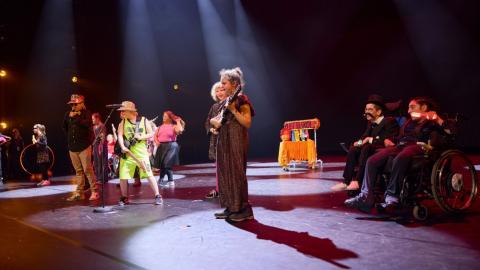 Atriði Klettaskóla í Skrekk 2025.