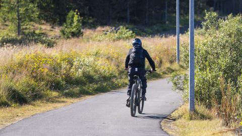 The number of people biking in the city has grown in recent years.