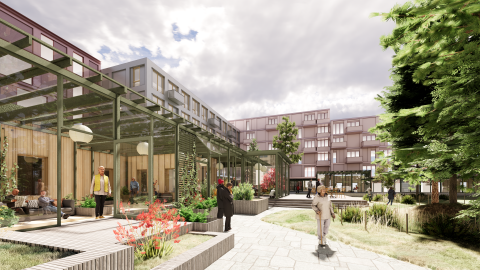 Lífsgæðakjarni við Nauthólsveg. Mynd:Reitir