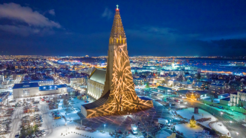 Hallgrímskirkja á Vetrarhátíð 2025