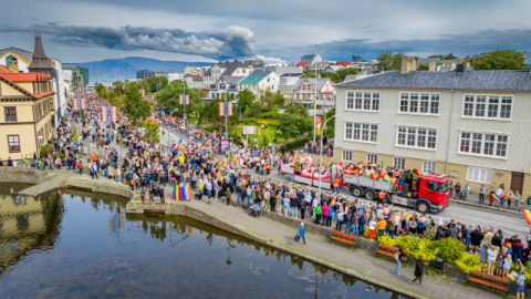 From the Reykjavík Pride Parade 