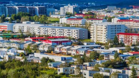 Loftmynd yfir Breiðholti