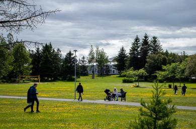 Mannlíf á Klambratúni