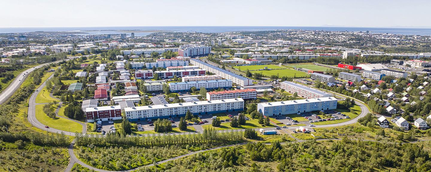 Loftmynd af Breiðholti.